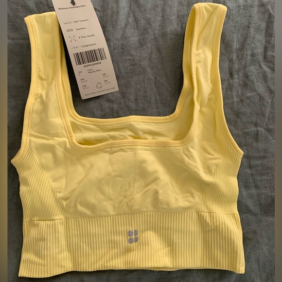 NWT Sweaty Betty Stamina Square Neck Bra, size S - Picture 3 of 5